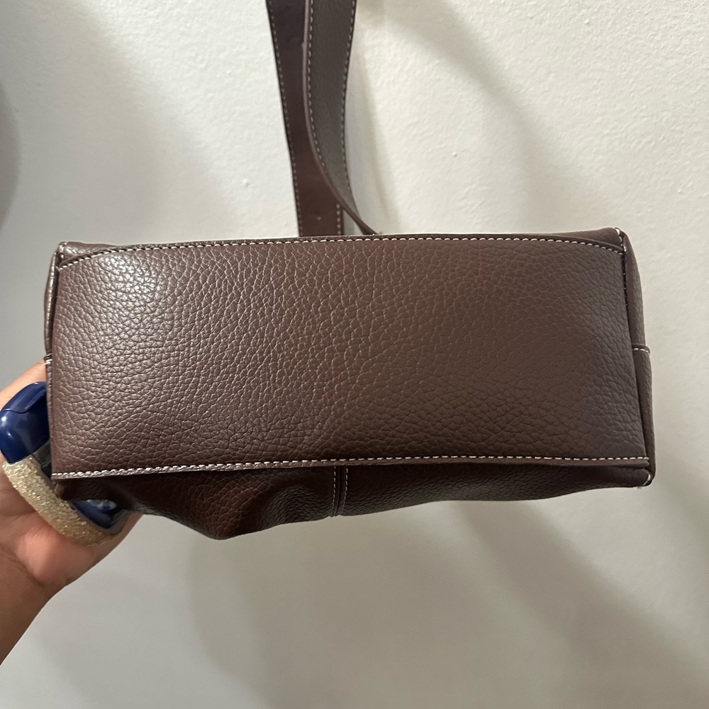 Steve Madden Dark Brown Leather Shoulder Bag - Picture 6 of 11